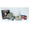 Image 1 : BOXES OF ELVIS COLLECTIBLES INCL. NEW ELVIS