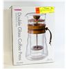 Image 1 : HARIO DOUBLE GLASS COFFEE PRESS