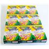 Image 1 : LOT OF 9 CRAYOLA CRAYONS, PACKS OF 24