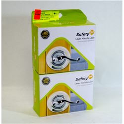 LOT OF 2 SAFETY FIRST CHILD SAFETY DOOR HANDLES