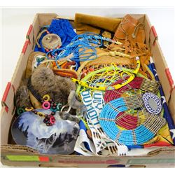 LOT OF ABORIGINAL ITEMS INCL. BEADED