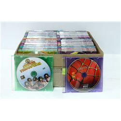 BOX WITH OVER 110 DVD MOVIES IN EASY-STORE
