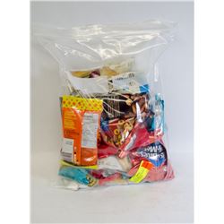 BAG OF ASSORTED SNACKS, BITS N BITES, CORN NUTS