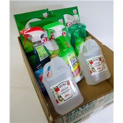 BOX OF CLEANERS, CASCADE, WINDEX & MORE