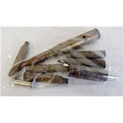 8 BULLET SHELL CASINGS .44 MILITARY