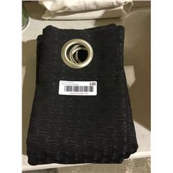 Curtains Panel - Black (132cm x 213cm)