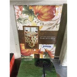 Autumn Sunflower Round Tablecloth (70")