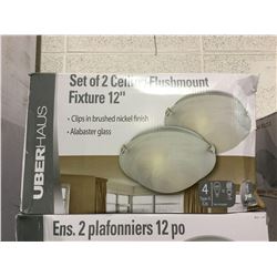 UberHausSet of 2 12" CeilingFlushmounts