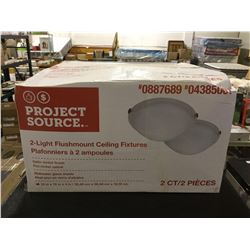Project Source 2-Light Flushmount Ceiling Fixtures