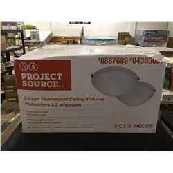 Project Source 2-Light Flushmount Ceiling Fixtures