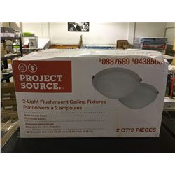 Project Source 2-Light Flushmount Ceiling Fixtures