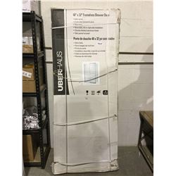 UberHaus40" x 32" Frameless Shower Door