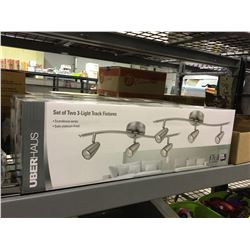 UberHaus Set of Two-3-Light Track Fixtures