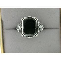  FLIP RING Black Onyx AND Cameo! #839031