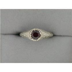 Antique14k  FILIGREE Ring RUBY .50 CARATS! #839032