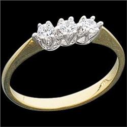 14k Wedding Band 3 DIAMONDS .50 CTS! #839043