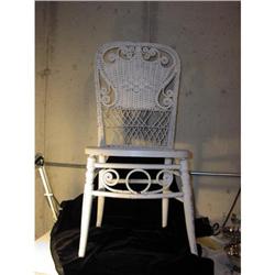 Antique Wicker Oval Table Sheboygan Furniture #834564