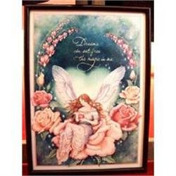 Print Dreams Set Free Fairy Roses Framed #856959