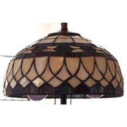 Shade Lamp Stained Glass Vented Cap Geometric #856961