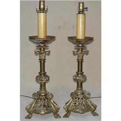 Antique Candlestick Lamps SKU 5129 #856970