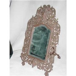 Victorian iron framed mirror Sku1208 #856991