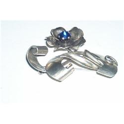 "Sterling" Signed Brooch #880142