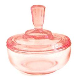 Paden City Pink Elegant Glass Dresser Jar #880277