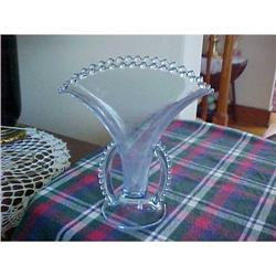 Fan Vase, Viennese Blue, Imperial--Candlewick #881198