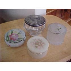 Powder Jars,Collection of (4) #881199