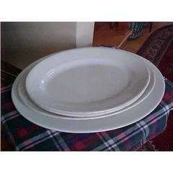 Stone & Ironstone nest of platters,heavy(4) #881201