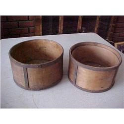 Grain Measures (2) 9" Diam. Metal Bands #881206