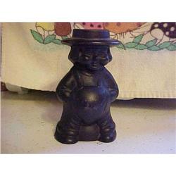 Bank, Cast Iron Amish Boy #881215