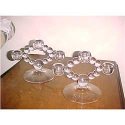 Candlewick Candle Holders, Pr., #881230