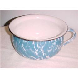 Aget, Blue , Marbelized Chamber pot #881231