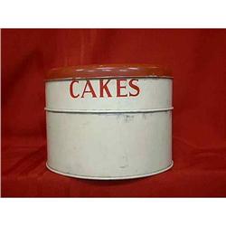 Metal Cake Storage Container or Saver  #881248