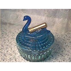 Swan Powder Jar And Lipstick  Holder #881262