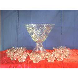 EAPC Star of David Punch Bowl and Cups #881265