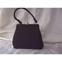 Mutterperl Purse  Black Cloth  #881327