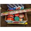 Image 1 : LOT OF CHRISTMAS ITEMS (TINS, PAPER, GIFT BAGS)