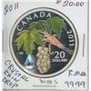 Image 1 : 2011 - $20.00 CREPTEL RAIN DROP RCM COIN