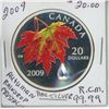 Image 1 : 2009 - $20.00 - AUTUMAN RAINDROP CRYSTAL COIN
