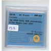 Image 1 : 2019 25 CENT .5G .9999 GOLD COIN CCCS