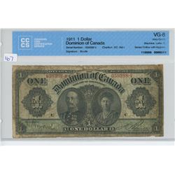 1911 - $1.00 BILL - CCCS