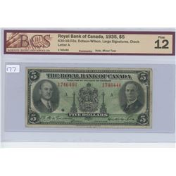 1935 - $5.00 - ROYAL - CCCS
