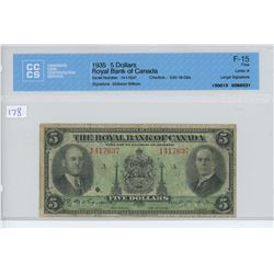 1935 -$5.00 ROYAL - CCCS