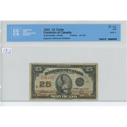 1923 - 25 CENT BILL - CCCS