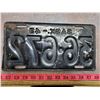 Image 2 : 1943 LICENSE PLATE