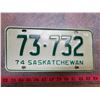 Image 1 : 1974 LICENSE PLATE
