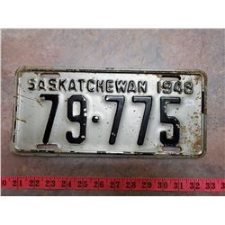 1948 LICENSE PLATE