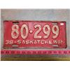 Image 1 : 1938 LICENSE PLATE